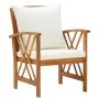 Garden chairs with cushions 2 units solid acacia wood by vidaXL, Garden chairs - Ref: Foro24-310267, Price: 200,28 €, Discoun...