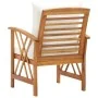 Garden chairs with cushions 2 units solid acacia wood by vidaXL, Garden chairs - Ref: Foro24-310267, Price: 200,28 €, Discoun...