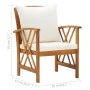 Garden chairs with cushions 2 units solid acacia wood by vidaXL, Garden chairs - Ref: Foro24-310267, Price: 200,28 €, Discoun...