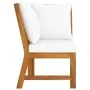 Garden furniture 3 pcs solid acacia wood cream cushions by vidaXL, Modular outdoor sofas - Ref: Foro24-311834, Price: 249,68 ...