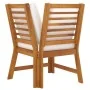 Garden furniture 3 pcs solid acacia wood cream cushions by vidaXL, Modular outdoor sofas - Ref: Foro24-311834, Price: 249,68 ...