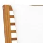 Garden furniture 3 pcs solid acacia wood cream cushions by vidaXL, Modular outdoor sofas - Ref: Foro24-311834, Price: 249,68 ...