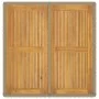 Gartentisch aus synthetischem Rattan, beiges Akazienholz, 109 x 107 x 74 cm von vidaXL, Gartentische - Ref: Foro24-316791, Pr...