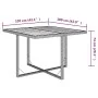 Gartentisch aus synthetischem Rattan, beiges Akazienholz, 109 x 107 x 74 cm von vidaXL, Gartentische - Ref: Foro24-316791, Pr...