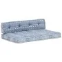 Cojín para sofá de palés tela añil patchwork de vidaXL, Cojines para sillas y sofás - Ref: Foro24-287721, Precio: 132,30 €, D...