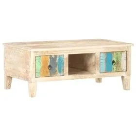 Mesita de centro madera de acacia rugosa 100x55x40 cm de vidaXL, Mesas de centro - Ref: Foro24-320235, Precio: 187,50 €, Desc...