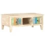 Mesita de centro madera de acacia rugosa 100x55x40 cm de vidaXL, Mesas de centro - Ref: Foro24-320235, Precio: 187,50 €, Desc...