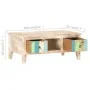 Mesita de centro madera de acacia rugosa 100x55x40 cm de vidaXL, Mesas de centro - Ref: Foro24-320235, Precio: 187,50 €, Desc...