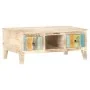 Mesita de centro madera de acacia rugosa 100x55x40 cm de vidaXL, Mesas de centro - Ref: Foro24-320235, Precio: 187,50 €, Desc...