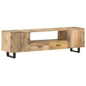 Mueble para la TV de madera maciza de mango 160x30x45 cm de vidaXL, Muebles TV - Ref: Foro24-320255, Precio: 315,81 €, Descue...