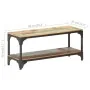 Mesa de centro de madera maciza reciclada 90x30x40 cm de vidaXL, Mesas de centro - Ref: Foro24-320256, Precio: 107,67 €, Desc...