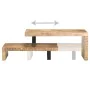 Set of 2 solid mango wood coffee tables by vidaXL, Coffee table - Ref: Foro24-320392, Price: 165,54 €, Discount: %