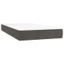 Box spring bed with mattress and LED dark gray velvet 100x200 cm by vidaXL, Beds and slatted bases - Ref: Foro24-3134568, Pri...