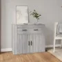 Aparador de madera contrachapada gris Sonoma 80x33x70 cm de vidaXL, Aparadores - Ref: Foro24-816574, Precio: 91,32 €, Descuen...