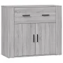 Aparador de madera contrachapada gris Sonoma 80x33x70 cm de vidaXL, Aparadores - Ref: Foro24-816574, Precio: 91,32 €, Descuen...