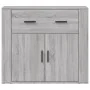 Aparador de madera contrachapada gris Sonoma 80x33x70 cm de vidaXL, Aparadores - Ref: Foro24-816574, Precio: 91,32 €, Descuen...