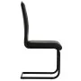 Sillas de comedor voladizas 2 unidades cuero sintético negro de vidaXL, Sillas de comedor - Ref: Foro24-246193, Precio: 153,8...