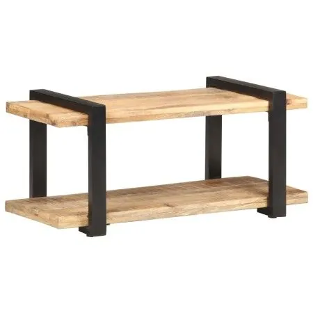 Mueble para TV de madera maciza de mango rugosa 90x40x40 cm de vidaXL, Muebles TV - Ref: Foro24-320493, Precio: 127,61 €, Des...