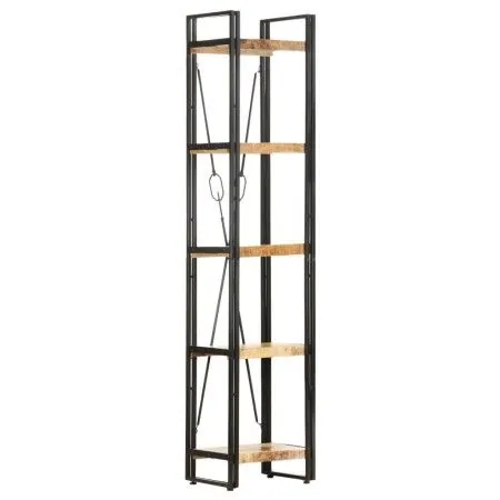 Estantería de 5 niveles madera maciza mango 40x30x180 cm de vidaXL, Librerías y estanterías - Ref: Foro24-320616, Precio: 181...