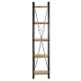 Estantería de 5 niveles madera maciza mango 40x30x180 cm de vidaXL, Librerías y estanterías - Ref: Foro24-320616, Precio: 181...