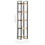 Estantería de 5 niveles madera maciza mango 40x30x180 cm de vidaXL, Librerías y estanterías - Ref: Foro24-320616, Precio: 181...
