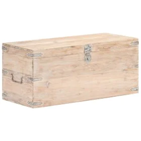 Baúl de madera maciza de acacia 90x40x40 cm de vidaXL, Baúles de almacenamiento - Ref: Foro24-289642, Precio: 251,79 €, Descu...