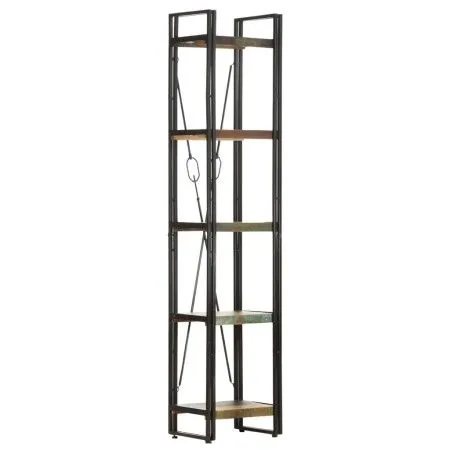 Estantería de 5 niveles madera maciza reciclada 40x30x180 cm de vidaXL, Librerías y estanterías - Ref: Foro24-320629, Precio:...