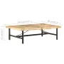 Mesa de centro de madera maciza de mango 142x90x42 cm de vidaXL, Mesas de centro - Ref: Foro24-320653, Precio: 181,19 €, Desc...