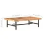 Mesa de centro de madera maciza de acacia 142x90x42 cm de vidaXL, Mesas de centro - Ref: Foro24-320655, Precio: 171,25 €, Des...