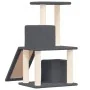 Rascador para gatos con postes de sisal gris oscuro 82 cm de vidaXL, Mobiliario para gatos - Ref: Foro24-171665, Precio: 46,0...