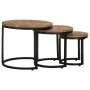 Mesitas auxiliares 3 Piezas madera de mango rugosa de vidaXL, Mesas auxiliares - Ref: Foro24-320686, Precio: 107,70 €, Descue...