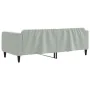 Light gray velvet sofa bed 90x200 cm by vidaXL, Beds and slatted bases - Ref: Foro24-354086, Price: 186,33 €, Discount: %
