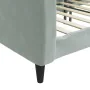 Light gray velvet sofa bed 90x200 cm by vidaXL, Beds and slatted bases - Ref: Foro24-354086, Price: 186,33 €, Discount: %