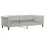 Sofá cama terciopelo gris claro 80x200 cm de vidaXL, Camas y somieres - Ref: Foro24-354237, Precio: 184,16 €, Descuento: %