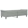 Sofá cama terciopelo gris claro 80x200 cm de vidaXL, Camas y somieres - Ref: Foro24-354237, Precio: 184,16 €, Descuento: %