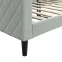 Sofá cama terciopelo gris claro 80x200 cm de vidaXL, Camas y somieres - Ref: Foro24-354237, Precio: 184,16 €, Descuento: %