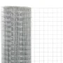 Silver galvanized steel wire mesh 25x0.5 m by vidaXL, fence panels - Ref: Foro24-143619, Price: 38,79 €, Discount: %