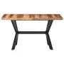 Mesa de comedor de madera acacia acabado miel 140x70x75 cm de vidaXL, Mesas de cocina y de comedor - Ref: Foro24-321546, Prec...