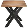 Mesa de comedor de madera acacia acabado miel 160x80x75 cm de vidaXL, Mesas de cocina y de comedor - Ref: Foro24-321547, Prec...