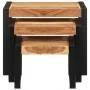 Mesas apilables 3 uds madera maciza con acabado de sheesham de vidaXL, Mesas auxiliares - Ref: Foro24-321552, Precio: 123,23 ...