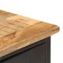 Sideboard aus massivem, rauem Mangoholz und Stahl, 110 x 30 x 65 cm von vidaXL, Sideboards - Ref: Foro24-321571, Preis: 151,0...