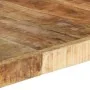 Mesa de comedor madera de mango rugosa 140x140x75 cm de vidaXL, Mesas de cocina y de comedor - Ref: Foro24-321572, Precio: 26...