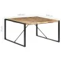 Mesa de comedor madera de mango rugosa 140x140x75 cm de vidaXL, Mesas de cocina y de comedor - Ref: Foro24-321572, Precio: 26...