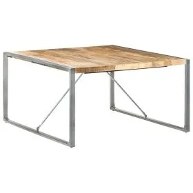 Rough mango wood dining table 140x140x75 cm by vidaXL, Kitchen and dining tables - Ref: Foro24-321575, Price: 192,69 €, Disco...