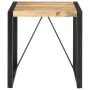 Mesa de comedor madera maciza de mango rugosa 70x70x75 cm de vidaXL, Mesas de cocina y de comedor - Ref: Foro24-321596, Preci...