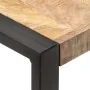 Mesa de comedor madera maciza de mango rugosa 70x70x75 cm de vidaXL, Mesas de cocina y de comedor - Ref: Foro24-321596, Preci...
