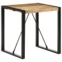 Mesa de comedor madera maciza de mango rugosa 70x70x75 cm de vidaXL, Mesas de cocina y de comedor - Ref: Foro24-321596, Preci...