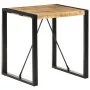 Mesa de comedor madera maciza de mango rugosa 70x70x75 cm de vidaXL, Mesas de cocina y de comedor - Ref: Foro24-321596, Preci...
