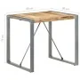 Mesa de comedor madera de mango rugosa 80x80x75 cm de vidaXL, Mesas de cocina y de comedor - Ref: Foro24-321603, Precio: 153,...