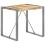 Mesa de comedor madera de mango rugosa 80x80x75 cm de vidaXL, Mesas de cocina y de comedor - Ref: Foro24-321603, Precio: 153,...
